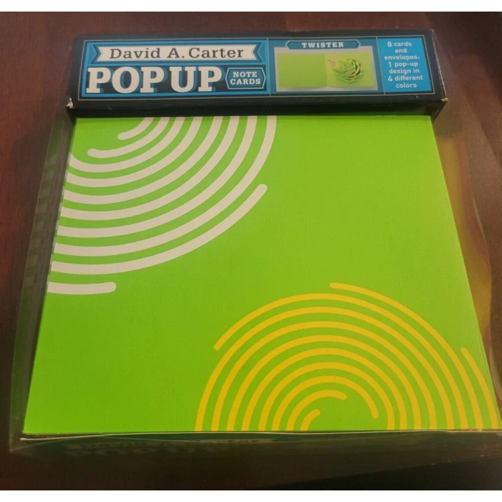 Pop-Up Note Cards Twister by David A. Carter - 2008 Open Box